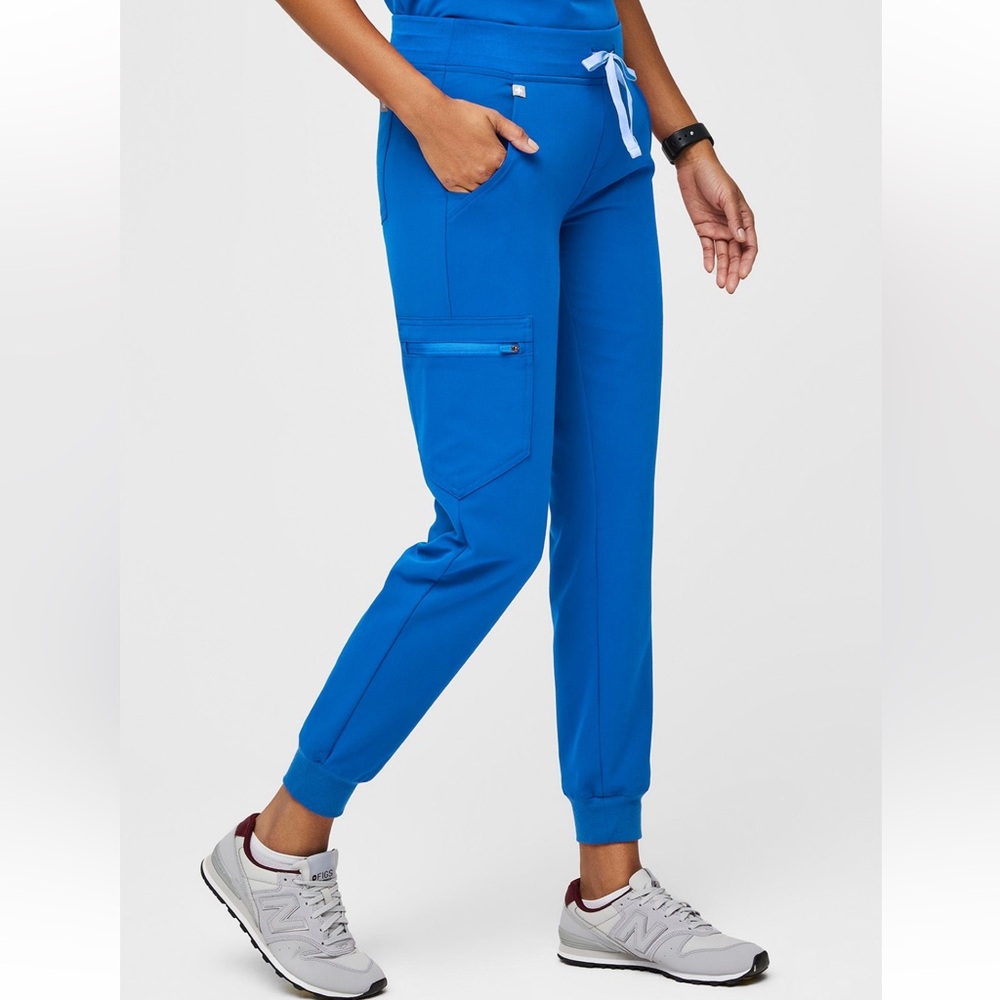 Figs Zamora Jogger Scrub Pants, Royal Blue, Small Petite